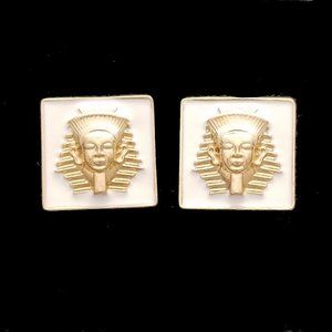 Vintage PHARAOH EARRINGS  Egyptian Revival…